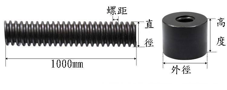 P-Tr T型螺桿